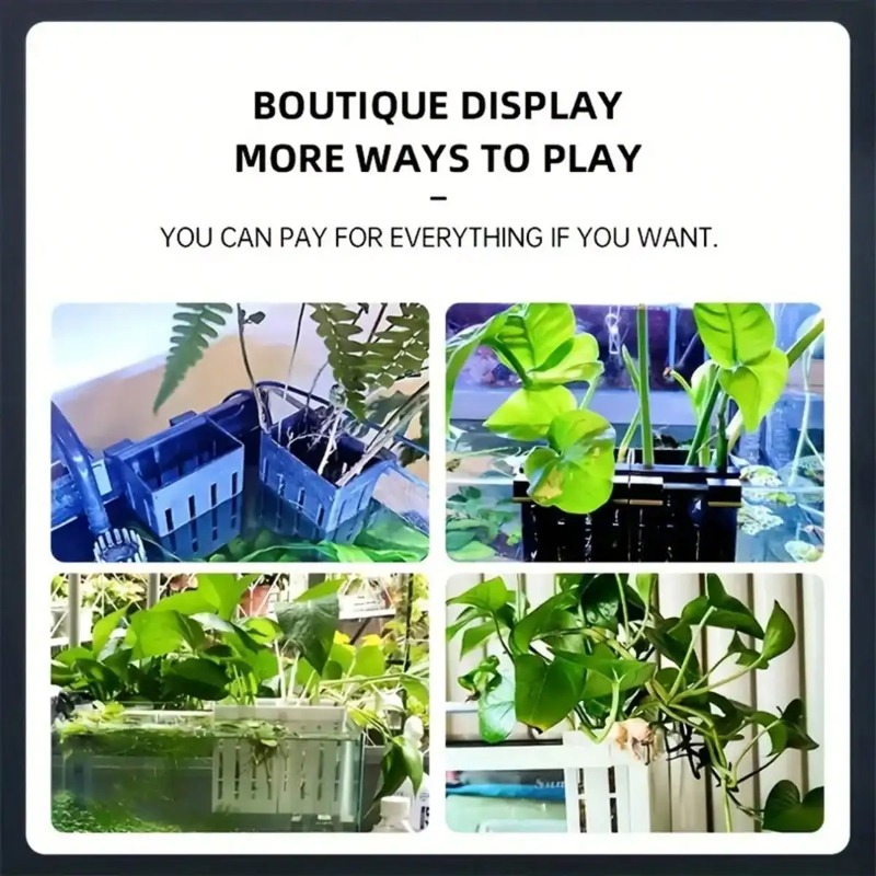 Aquarium Plant Holder Black Pl - Planted Aquarium Equipment 评论和价格