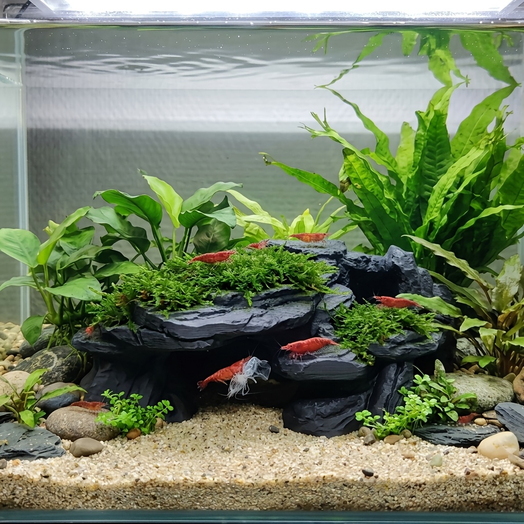 PLA Cave Aquarium Hidden Fish  - Aquarium Plant Root Tabs 评论和价格
