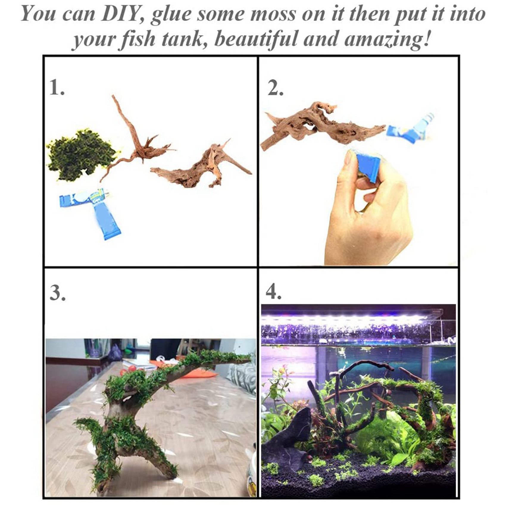 Hot Sale-Mini Driftwood For Aq - Aquarium Plant Root Tabs 评论和价格