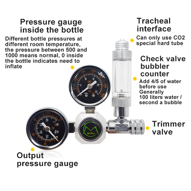 Aquarium CO2 Regulator Magneti - Planted Aquarium Equipment 评论和价格