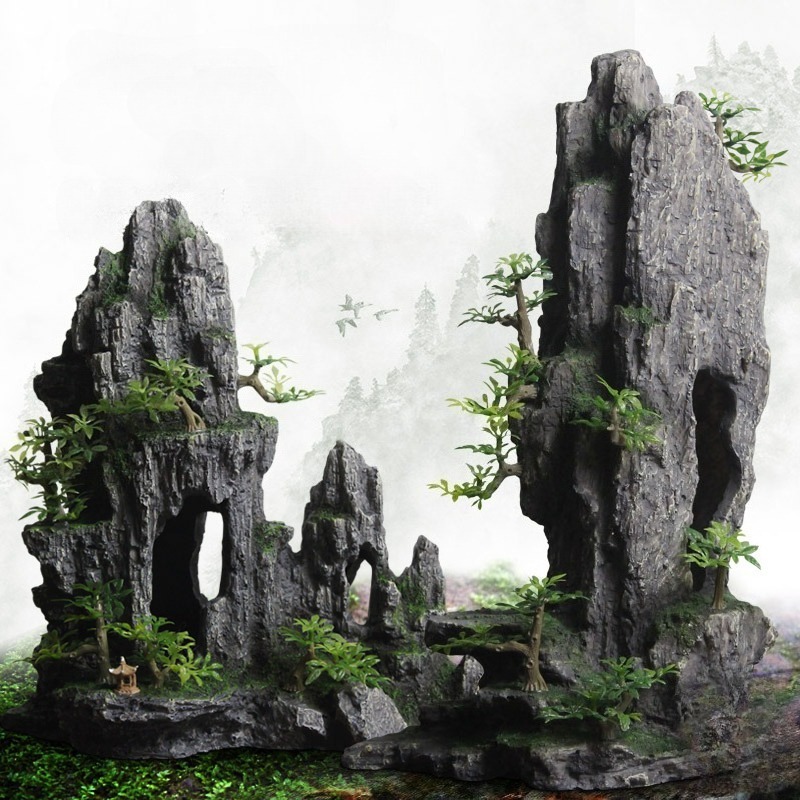 Aquarium Decor Stone Rockery C - Aquarium Plant Root Tabs 评论和价格