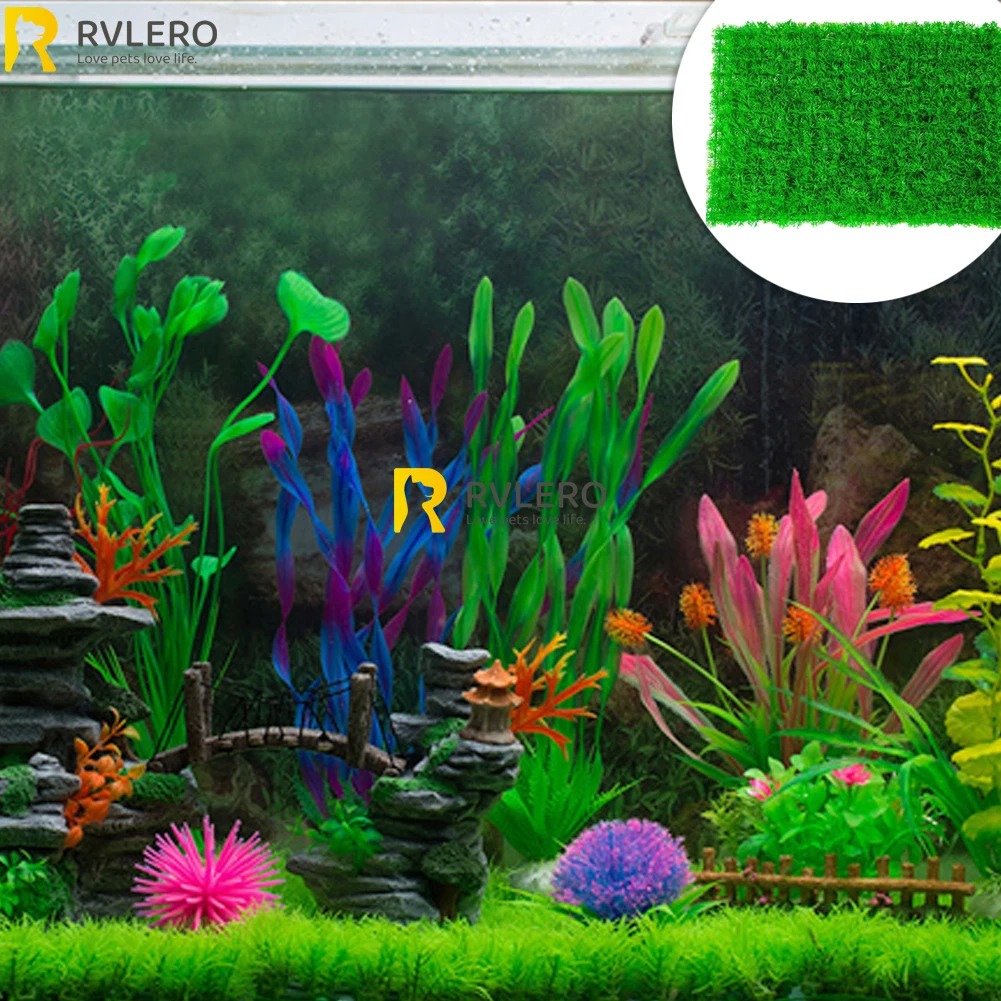 Artificial Grass Lawn Aquarium - Aquarium Plant Grass 评论和价格